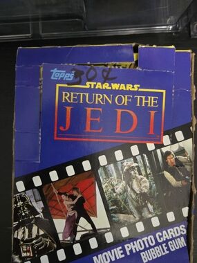 Topps Star Wars Return of the Jedi Movie Photo Cards - Blue Open Box Of 36 Packs